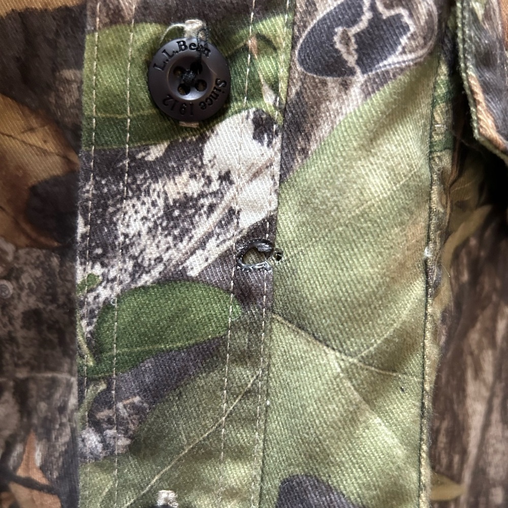 L.L Bean x Mossy Oak Camouflage Button Down Shirt Small - Picture 7 of 7